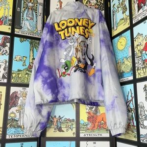 🌹 Looney Tunes Purple Tie-Dye Windbreaker 🌹